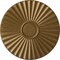 Ekena Millwork Shakuras Ceiling Medallion (For Canopies up to 5"), Hand-Painted Pale Gold, 19 3/4"OD x 1 3/8"P CM20SHPAS - alternate 1